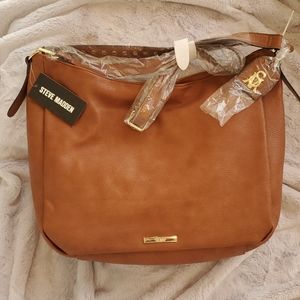 Steve Madden cognac hobo bag